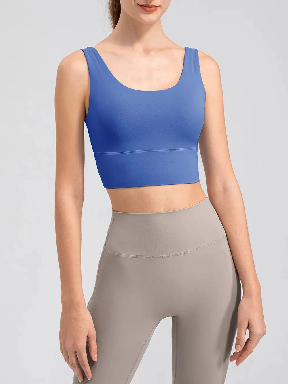 Scoop Neck Wide Strap Active Tank by Partner Label