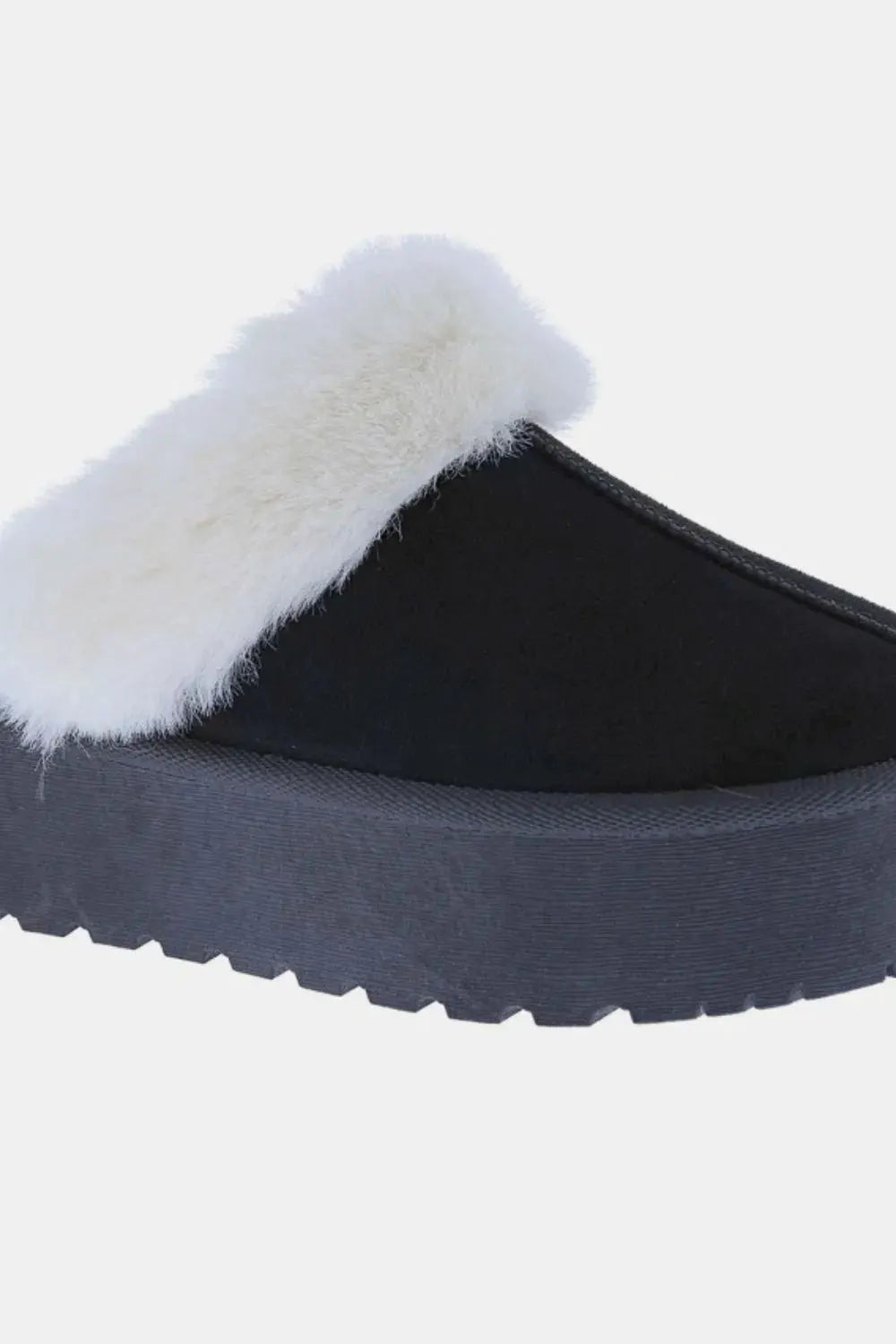 Weeboo Thick Bottom Fur Trim Snow Slippers by Weeboo