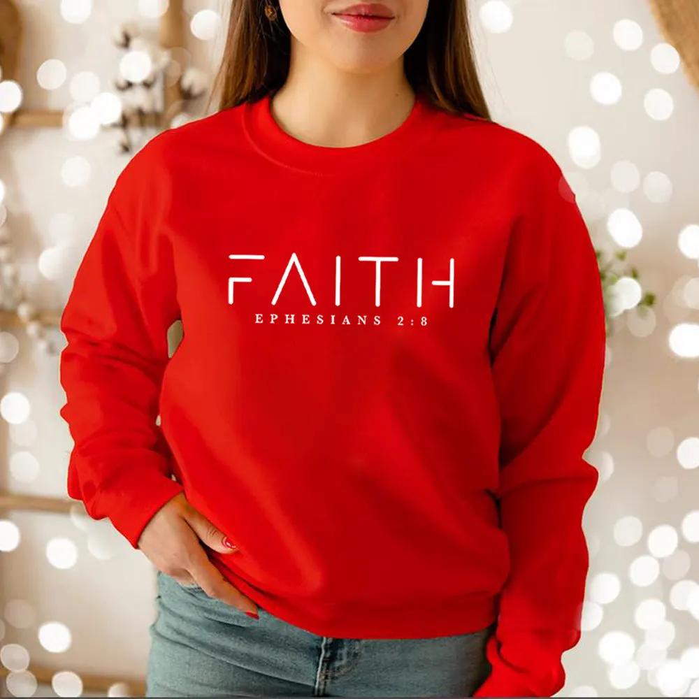 Trendy Faith Sweatshirt Bible Verse Shirt Christian Clothing by Maiden-Art