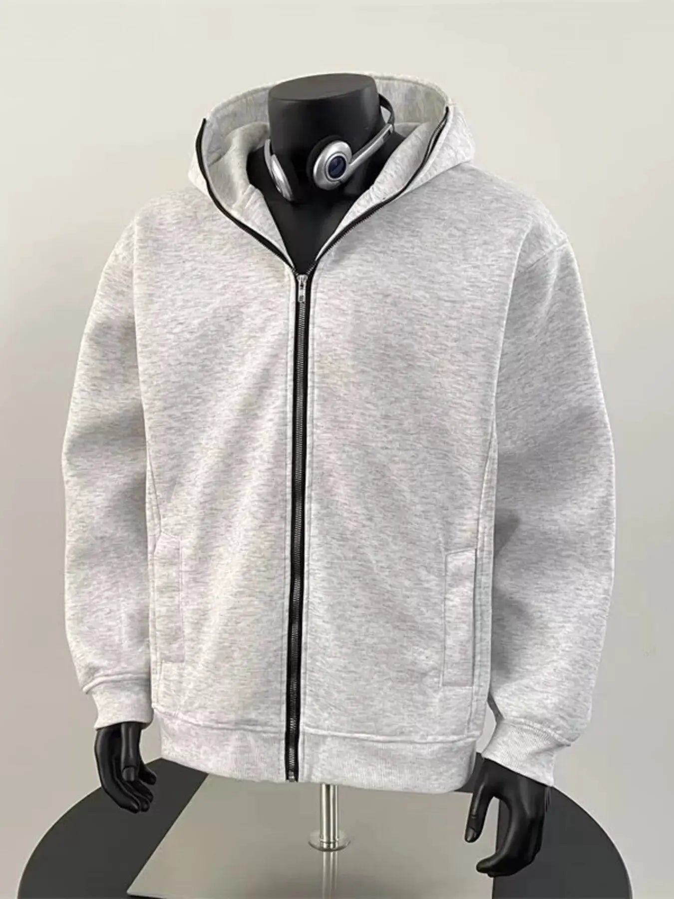 Men's Zip Up Long Sleeve Hoodie by Partner Label