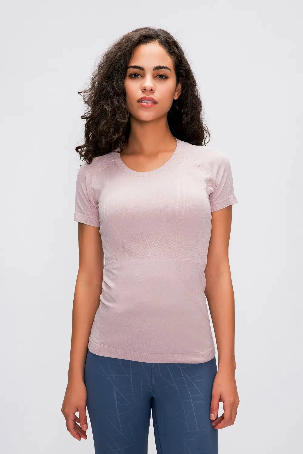 Millennia Round Neck Short Sleeve Active T-Shirt by Millennia