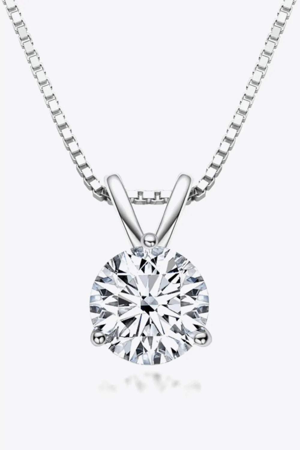 Adored Show Off 1 Carat Moissanite Pendant Necklace by Partner Label