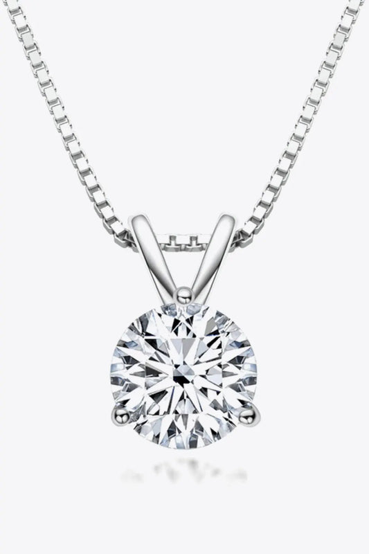 Adored Show Off 1 Carat Moissanite Pendant Necklace by Partner Label
