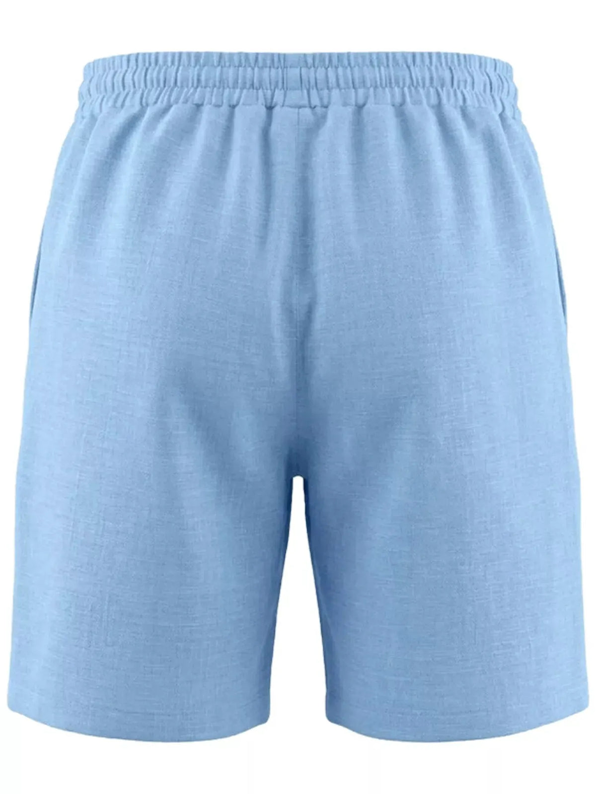 Men's Full Size Linen Blend Drawstring Shorts Plus Size by Partner Label