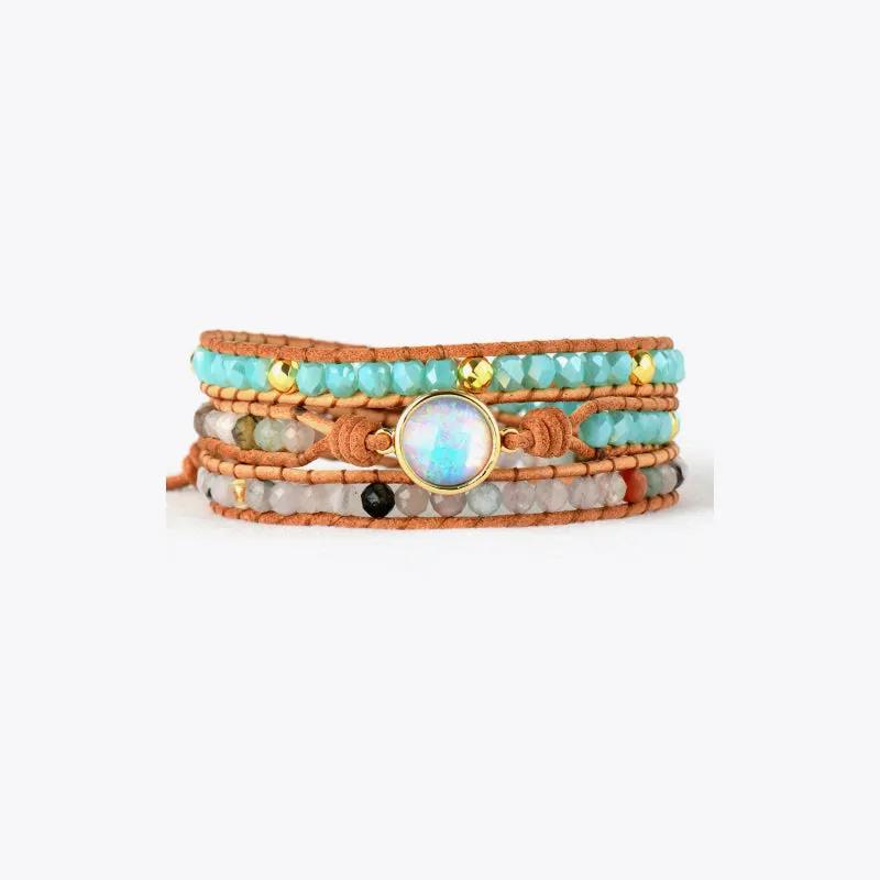 Opal Beaded Layered Bracelet by Partner Label