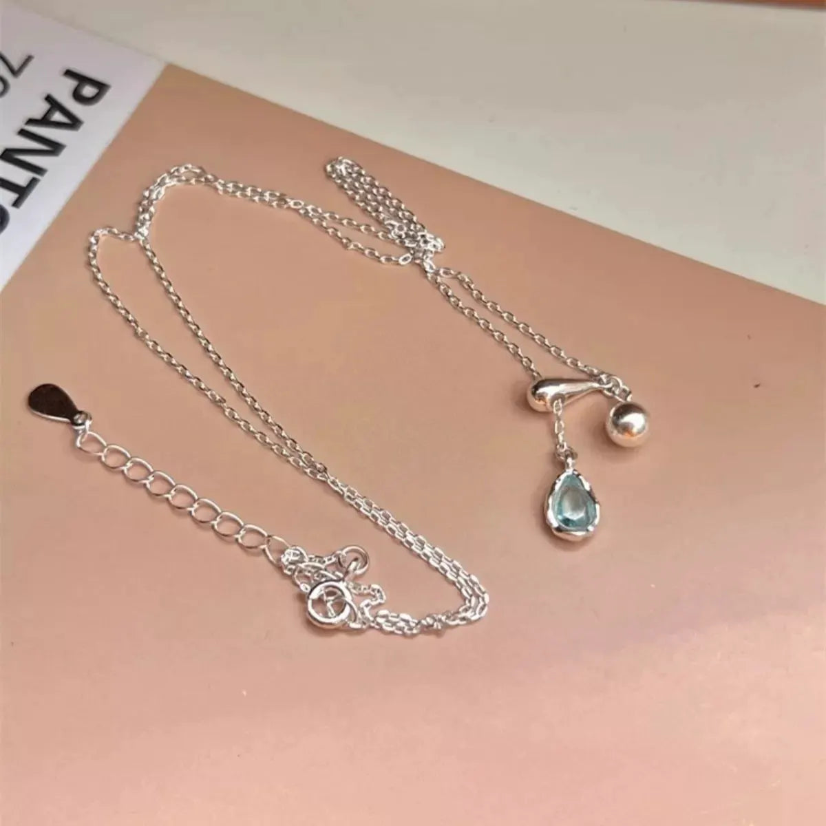 925 Sterling Silver Y-Shaped Drop Necklace by Partner Labels