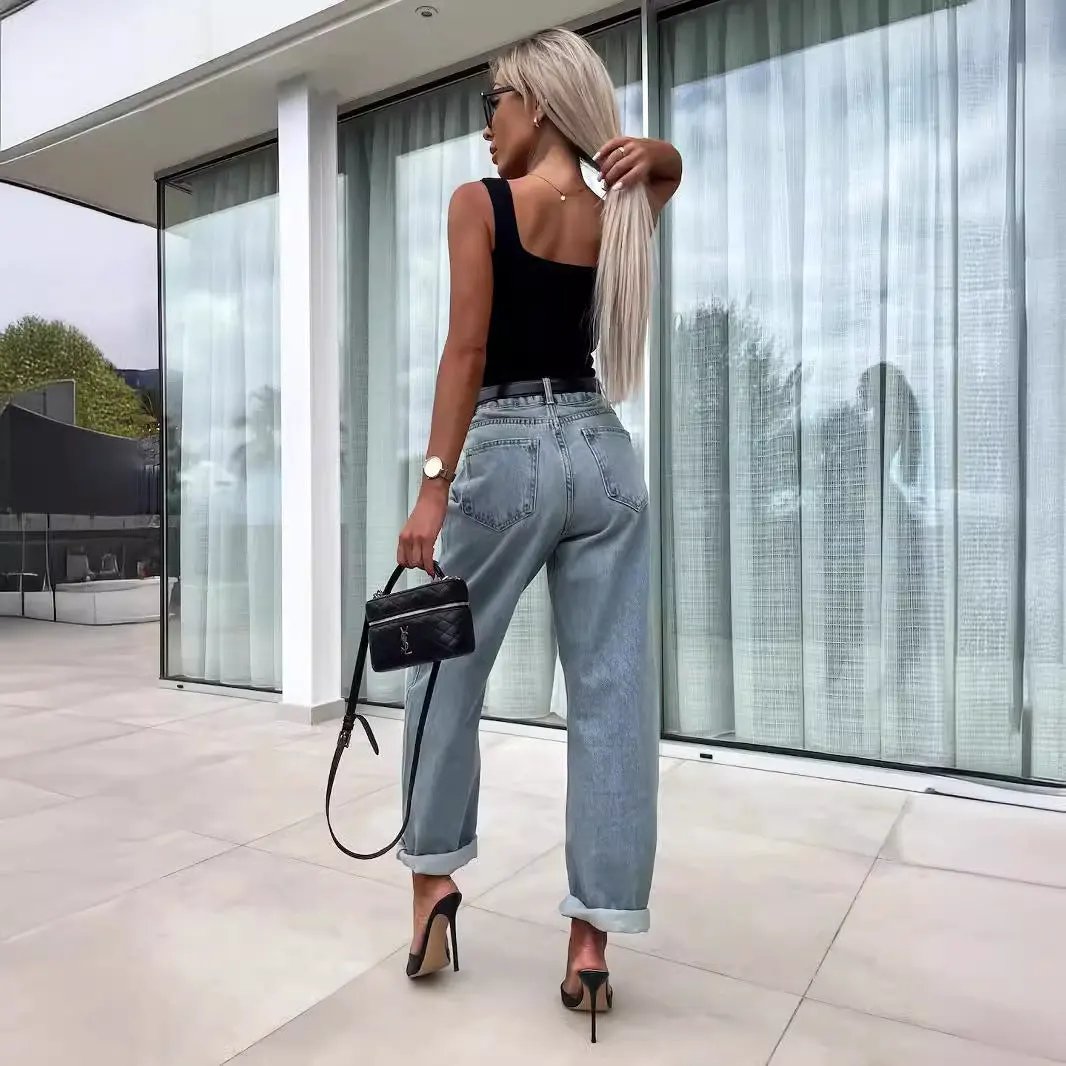 Street Hipster Casual Loose Women's Jeans by Maiden-Art