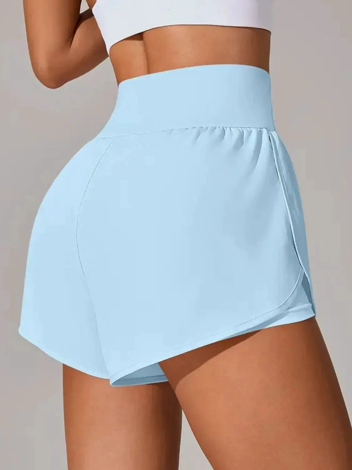 Pocketed High Waist Active Shorts by Partner Label