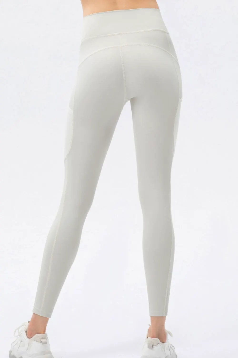 High Waist Slim Fit Long Sports Pants by Partner Label