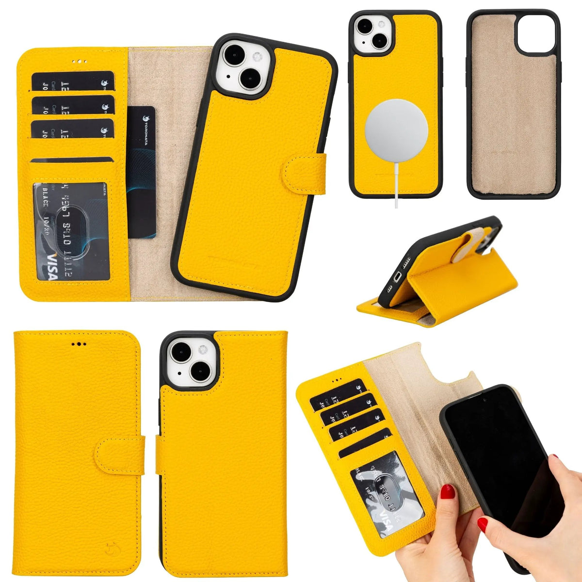 Casper Leather iPhone 14 Plus Wallet Case | MagSafe by TORONATA