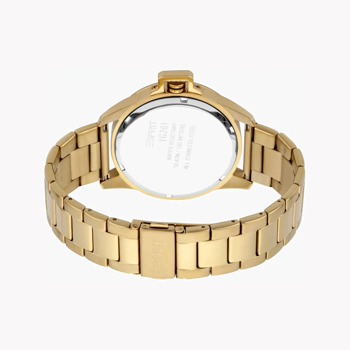 Esprit Men's Gold Stainless Steel Watch, Black Dial | Es1g090m0055 by ESPRIT