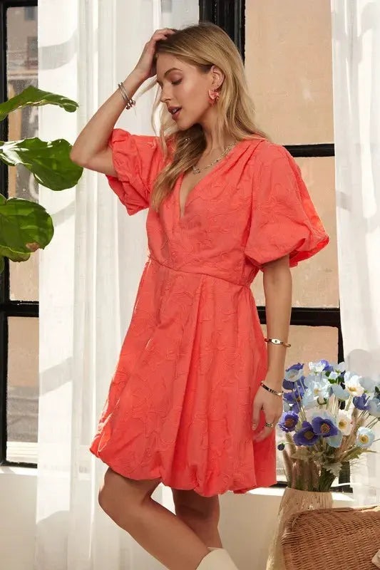 ADORA Puff Sleeve Floral Dress by ADORA