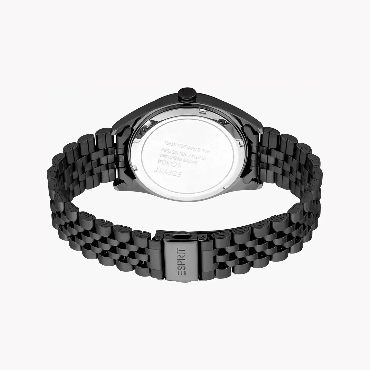 Esprit Men's Black Stainless Steel Watch, Grey Dial | Es1g050m0015 by ESPRIT