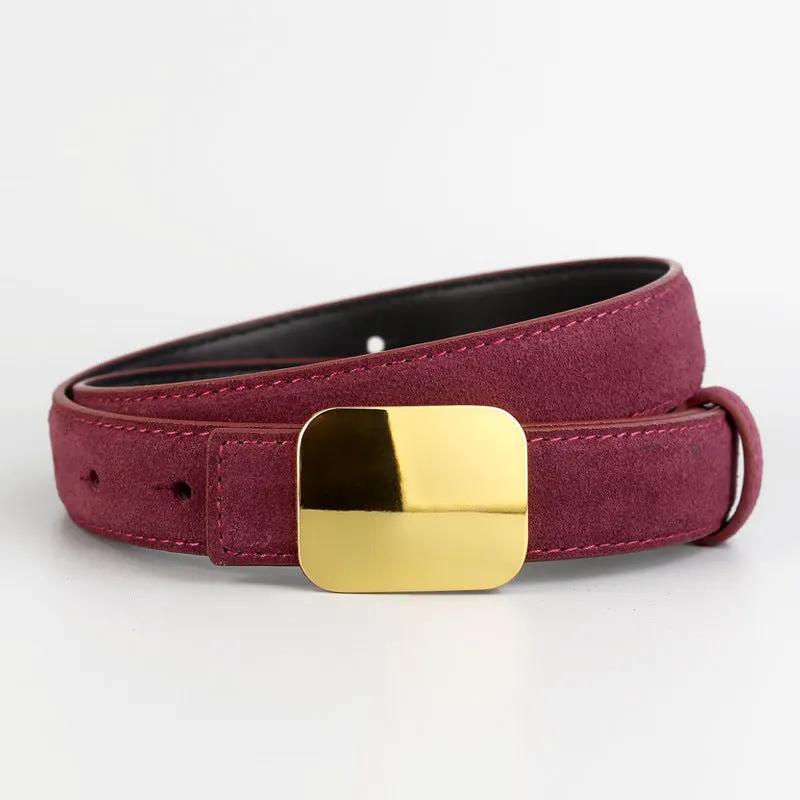 Golden Buckle Belt by Trendsi