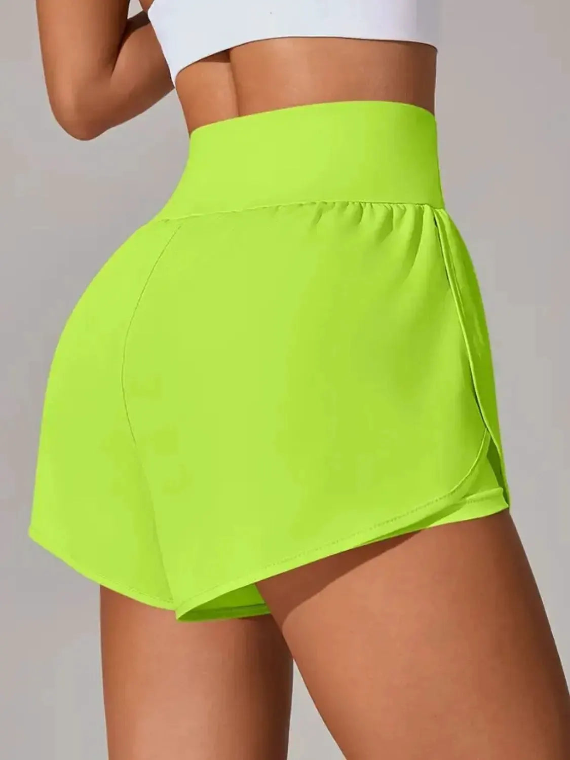 Pocketed High Waist Active Shorts by Partner Label