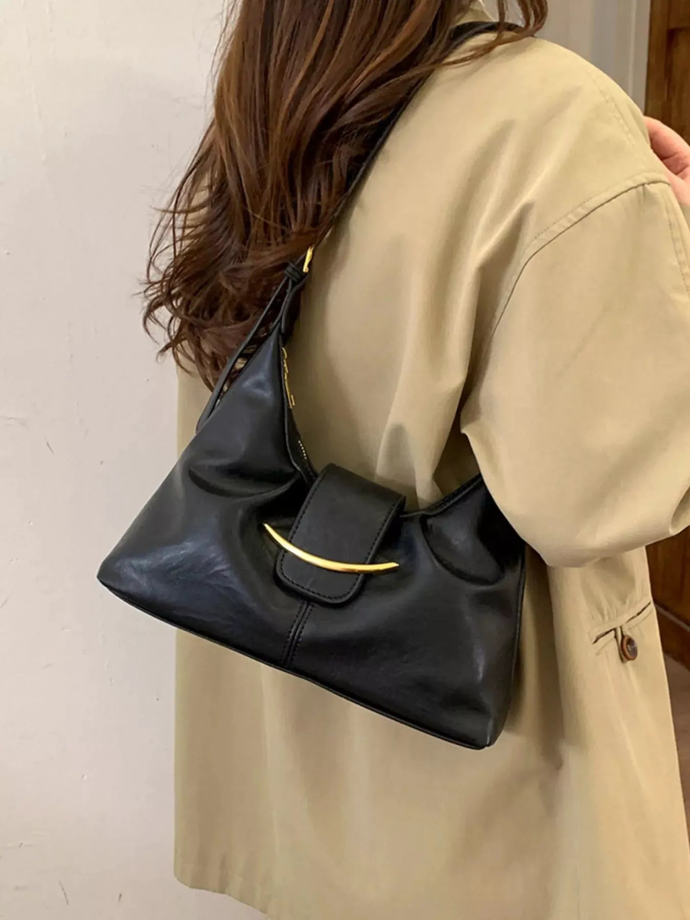 Buckle Adjustable Strap Crossbody Bag by Partner Label