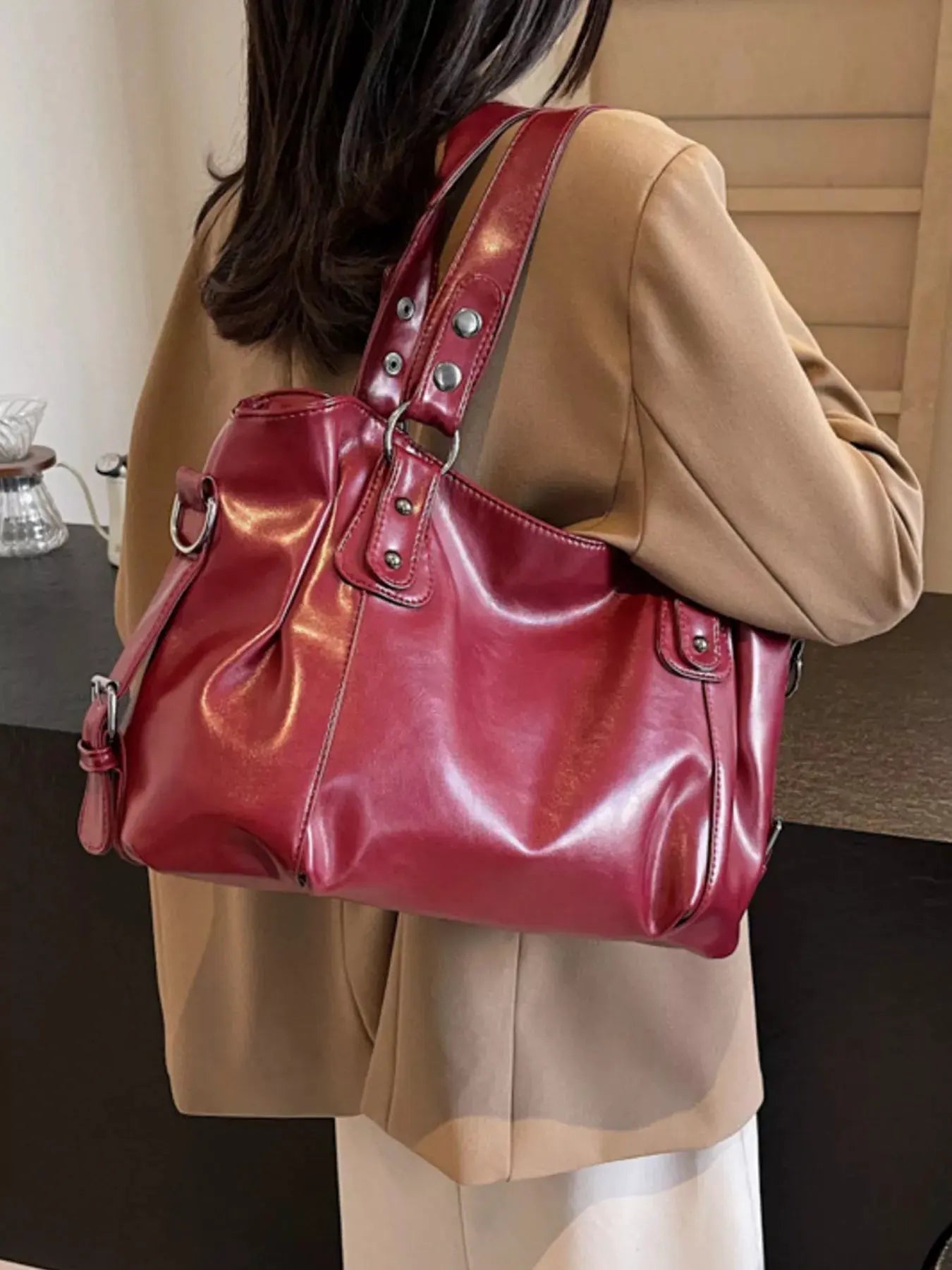 Vintage Style Leather Handbag by Partner Label