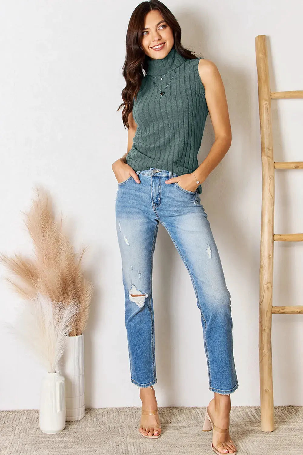 Ribbed Turtleneck Tank | Partner Labels Selection by Partner Label