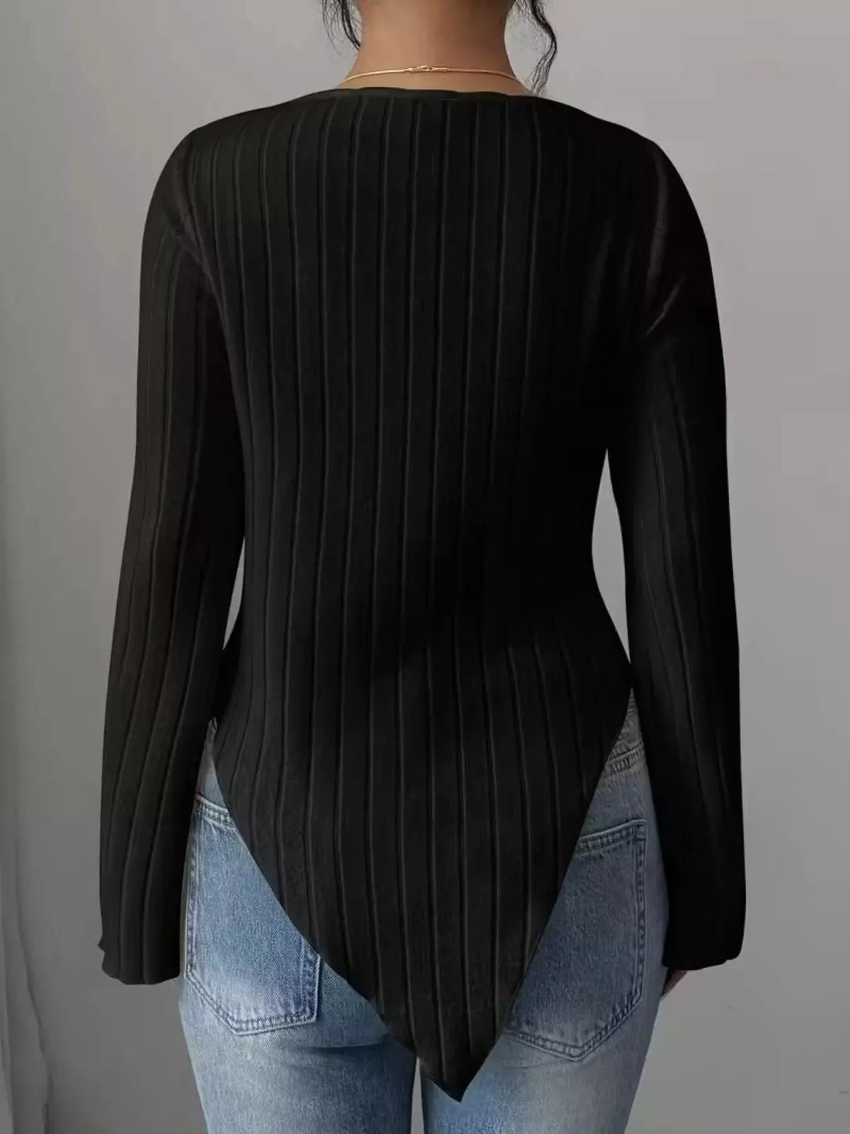 Cowl Neck Ribbed Knit Top | Partner Labels Selection by Partner Label