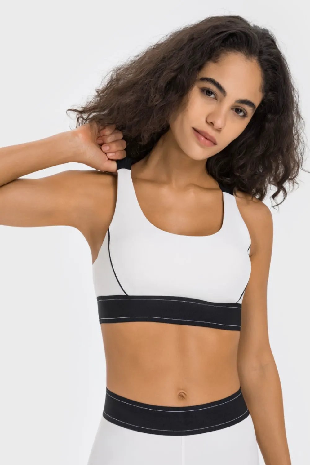 Millennia Contrast Sports Bra by Millennia