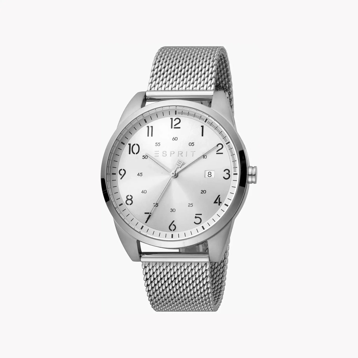 Esprit Men's Silver Stainless Steel Watch, Silver Dial | Es1gq1m0025 by ESPRIT