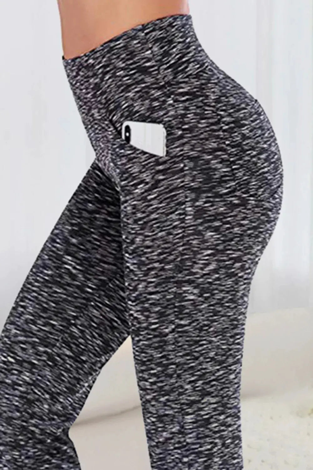 Pocketed High Waist Active Pants by Partner Label