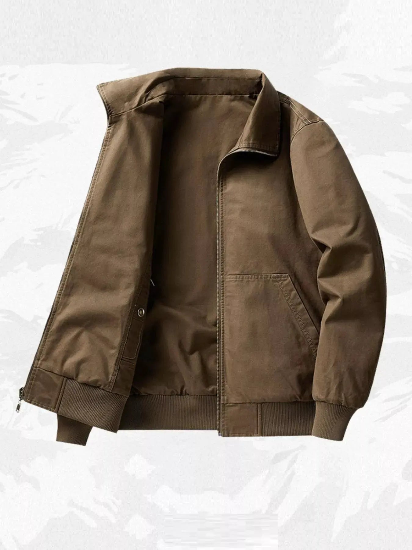 Men's Plus Size Casual Zip Up Jacket by Partner Label