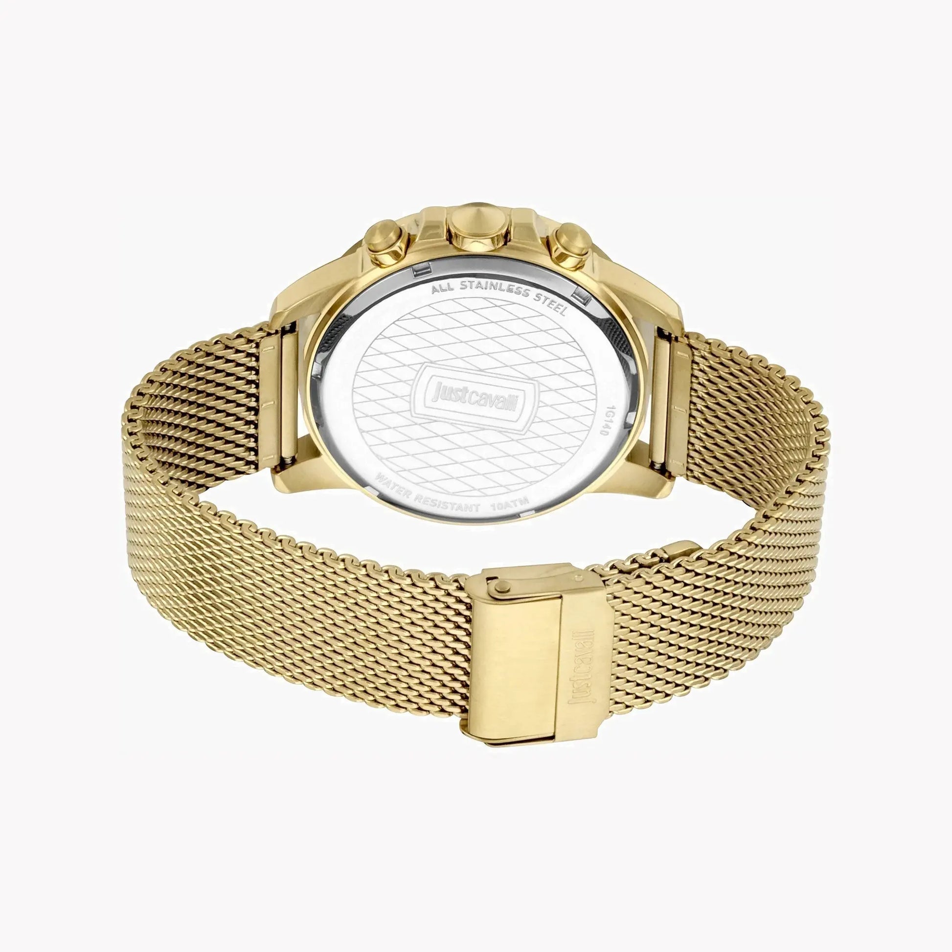 Just Cavalli Men's Gold Watch, Black Dial | Jc1g140m0075 by JUST CAVALLI