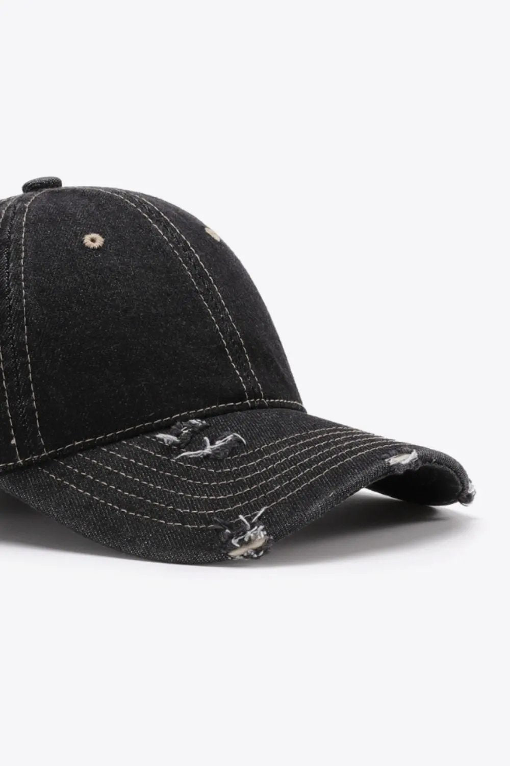 Distressed Adjustable Baseball Cap by Partner Label
