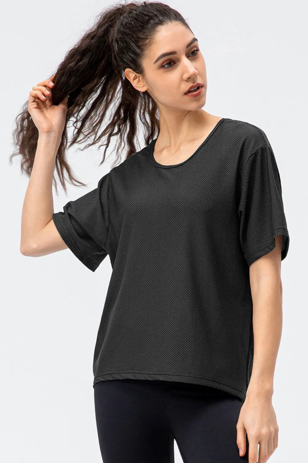 Round Neck Short Sleeve Active Tee by Partner Label