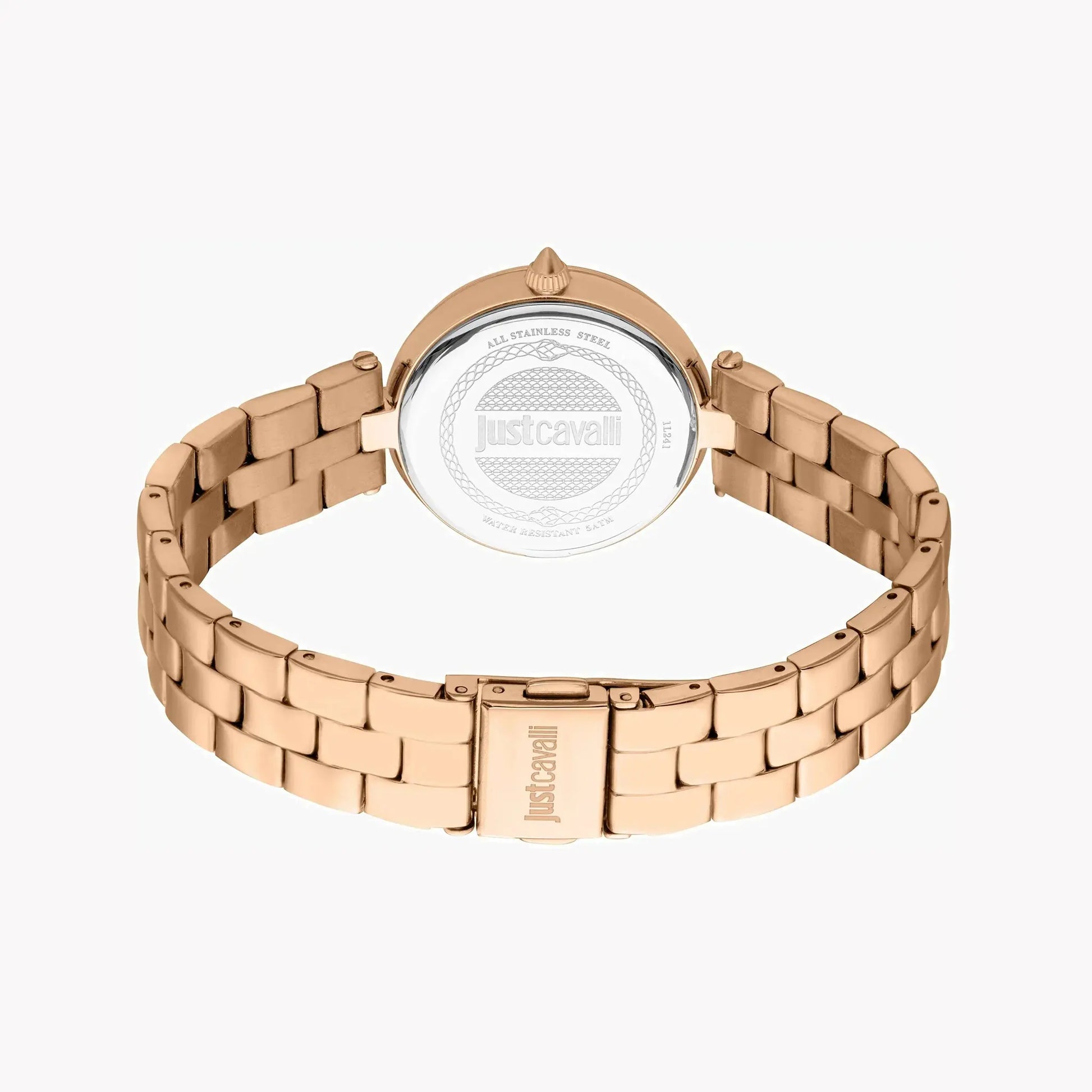 Just Cavalli Women's Rose Gold Stainless Steel Watch, Silver Dial | Jc1l241m0075 by JUST CAVALLI