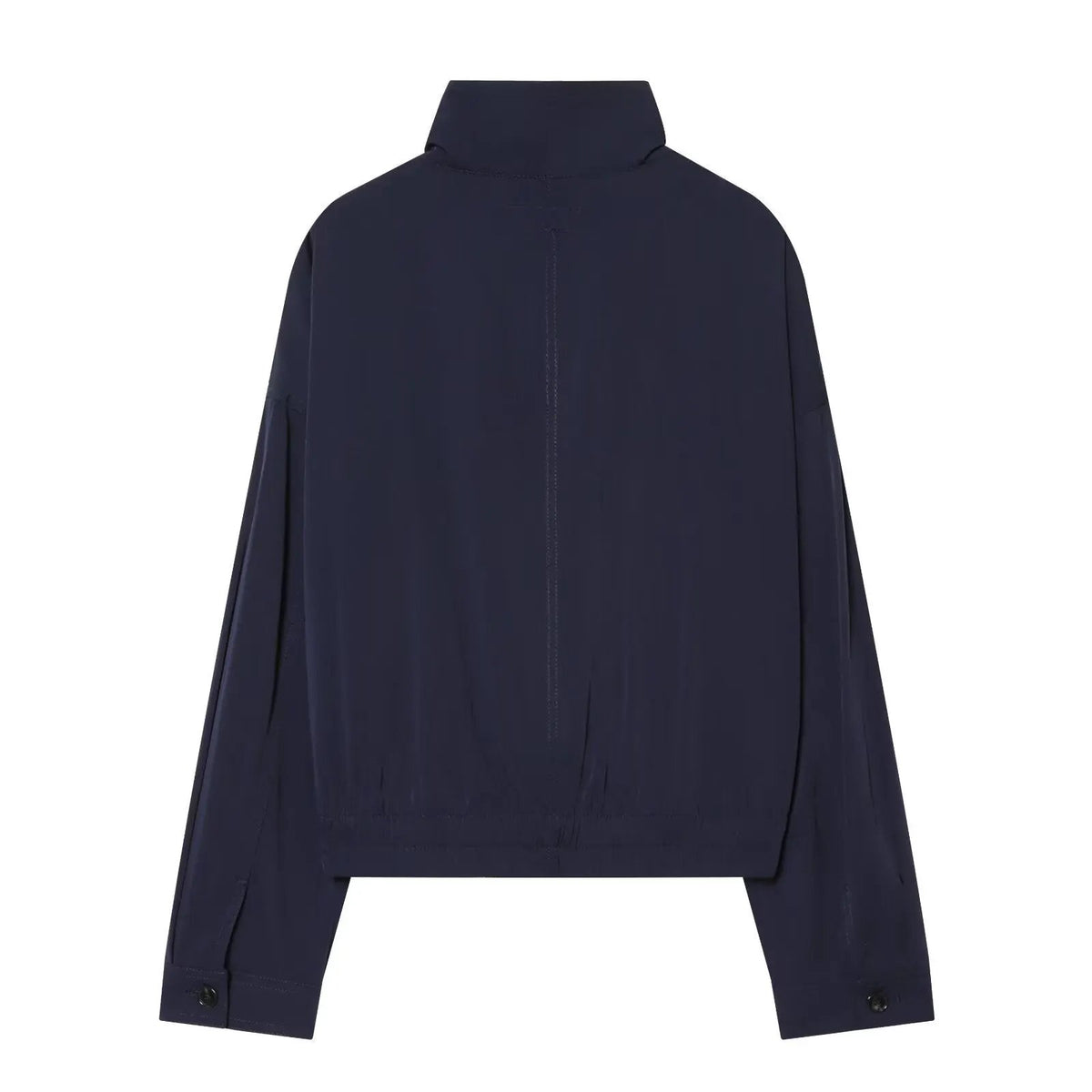 Women's Jacket Navy Blue Utility BYMANYC ® New York SOHO NAVY HIGH COLLAR BOMBER - New Collection by BYMANYC ® New York