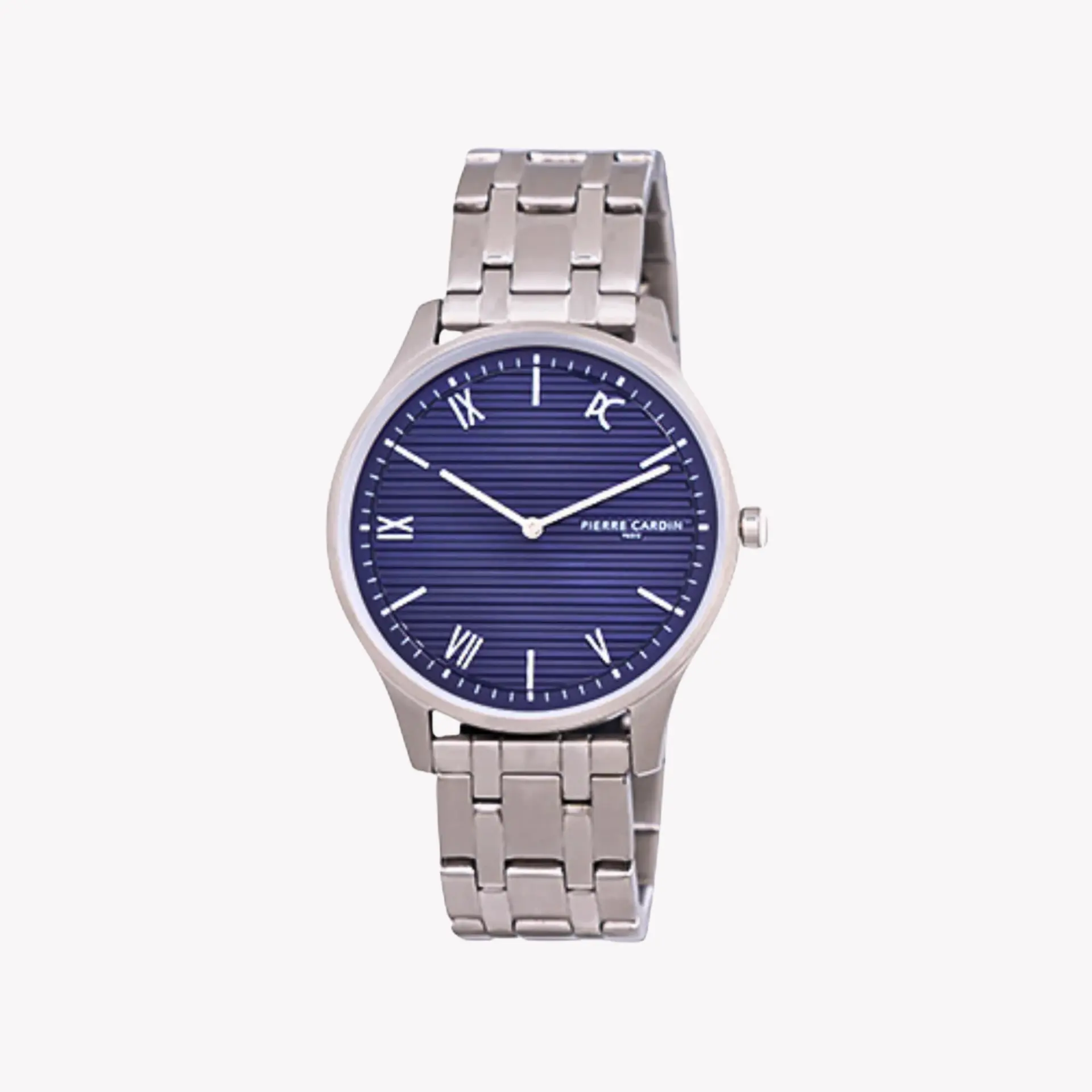 Pierre Cardin Men's Silver Watch, Blue Dial | Cba.4020 by PIERRE CARDIN