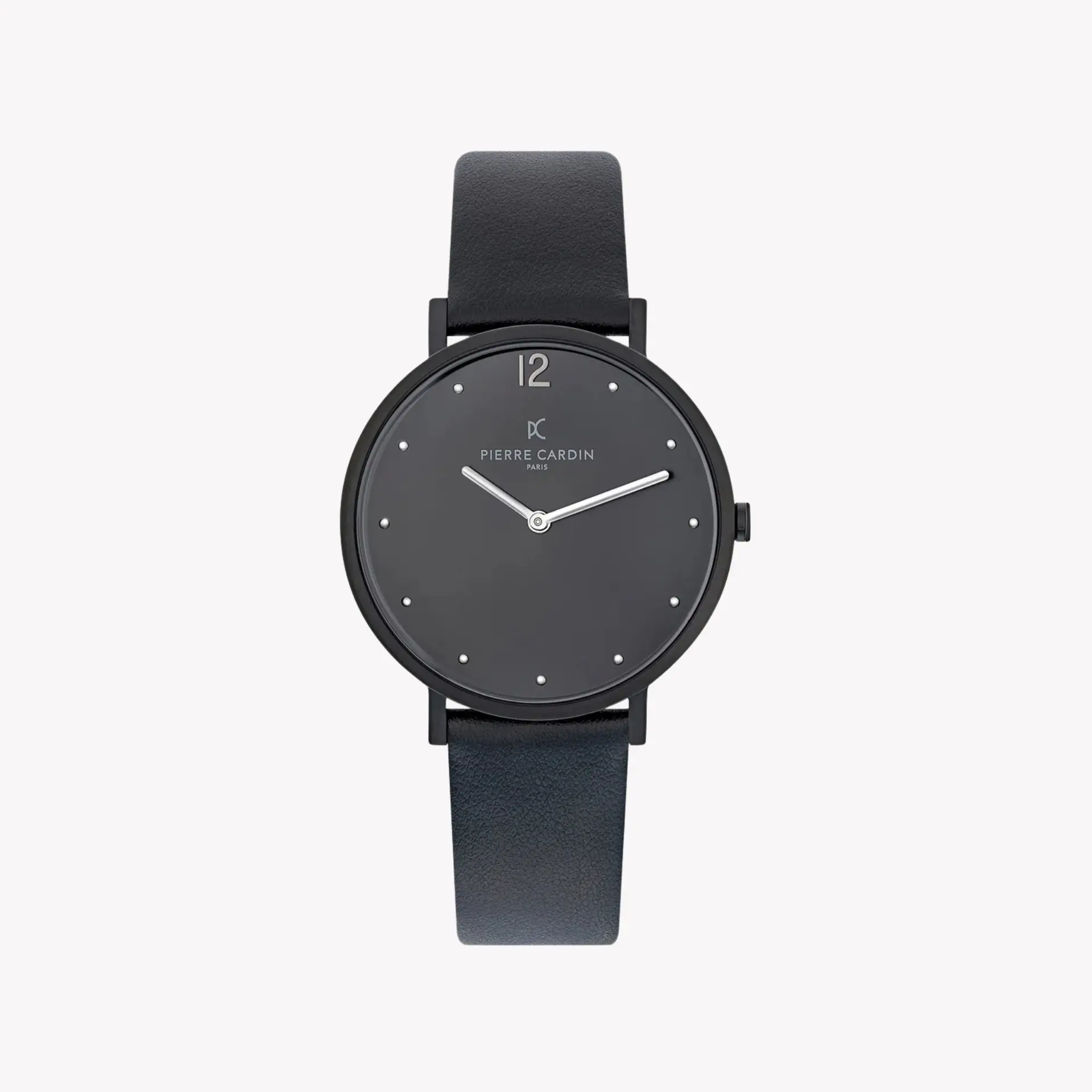 Pierre Cardin Women's Black Leather Watch, Stainless Steel | Cbv.1021 by PIERRE CARDIN