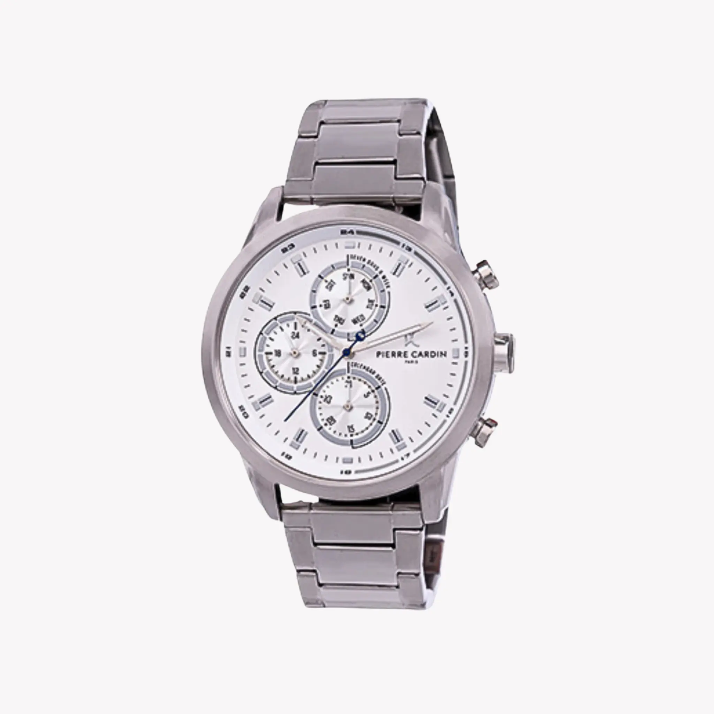 Pierre Cardin Men's Silver Watch, White Dial | Ccp.5010 by PIERRE CARDIN