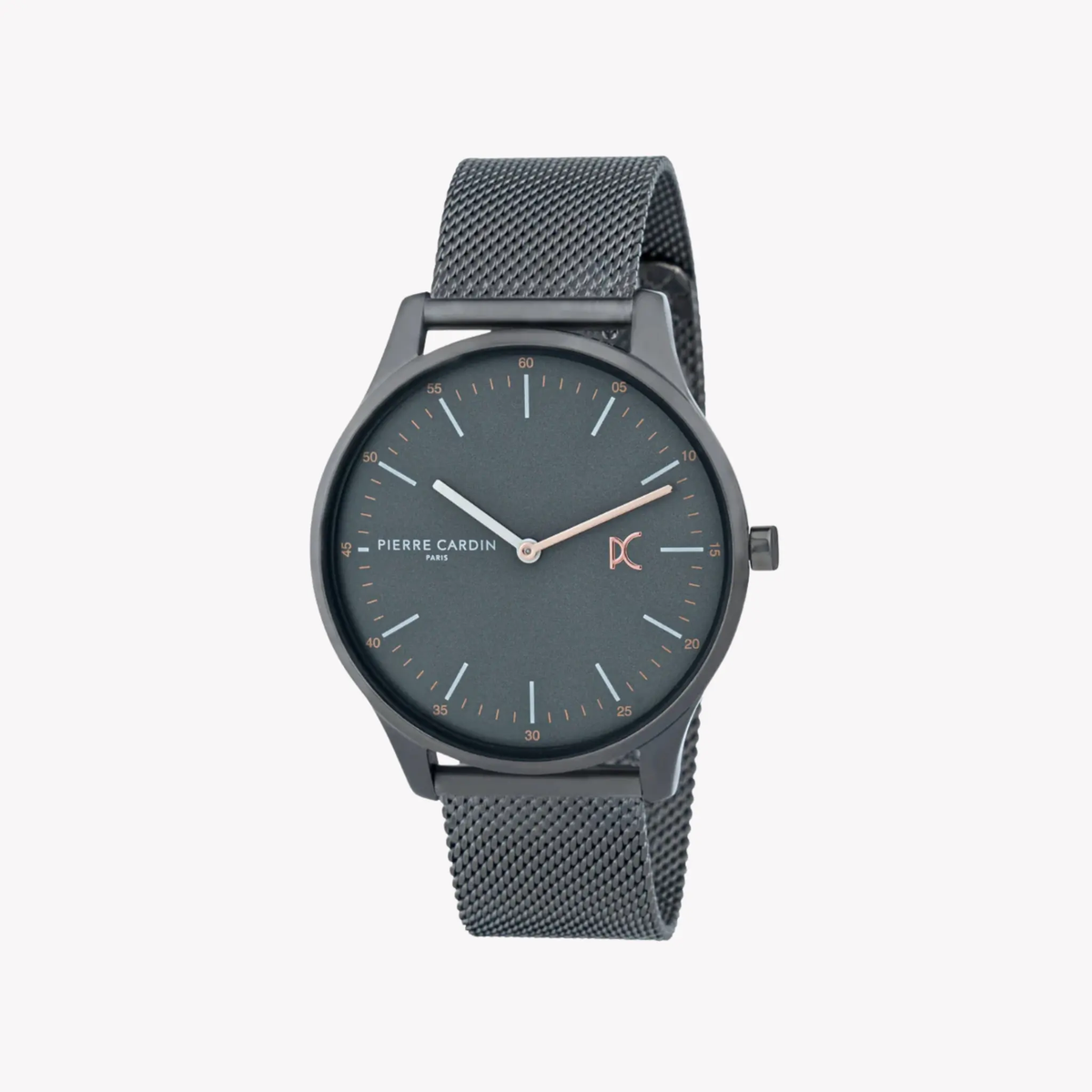 Pierre Cardin Men's Gray Stainless Steel Watch, Black Case | Cba.4014 by PIERRE CARDIN