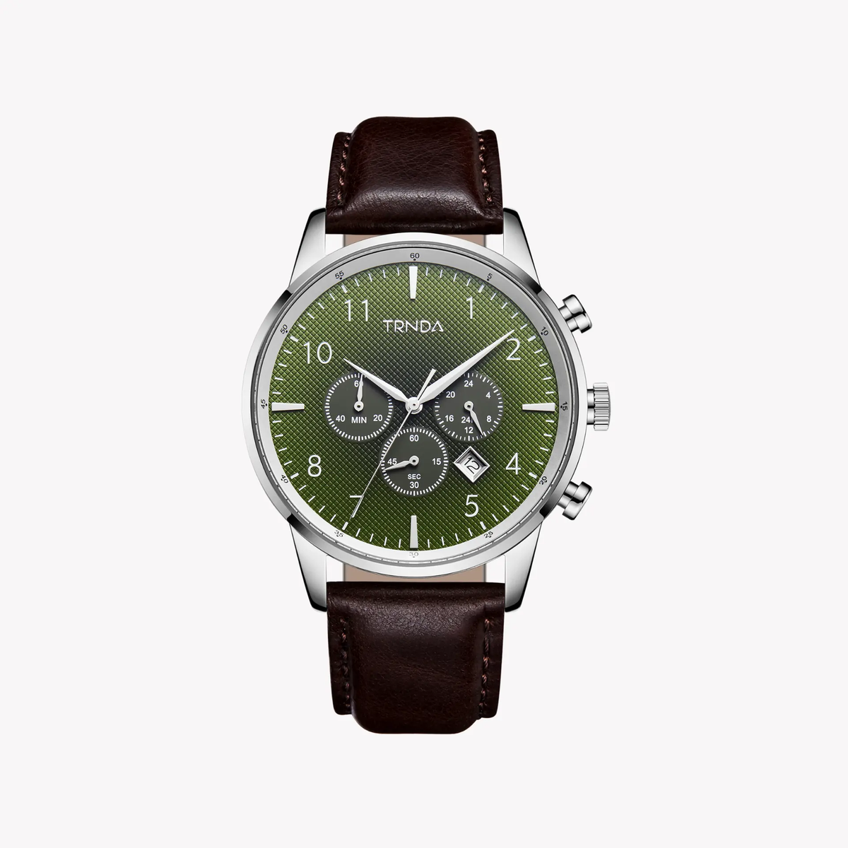 Trnda Men's Stainless Steel Watch, Seaweed Green Dial | Trn-43mm by TRNDA