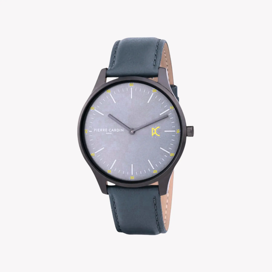 Pierre Cardin Men's Gray Leather & Stainless Steel Watch | Cba.4007 by PIERRE CARDIN