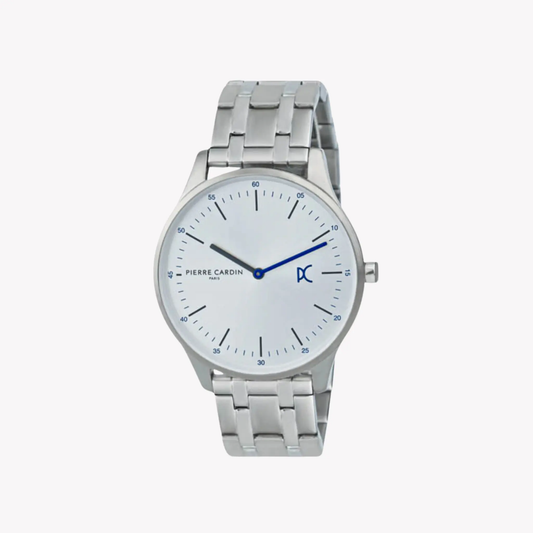 Pierre Cardin Men's Silver Stainless Steel Watch, Silver Dial | Cba.4009 by PIERRE CARDIN