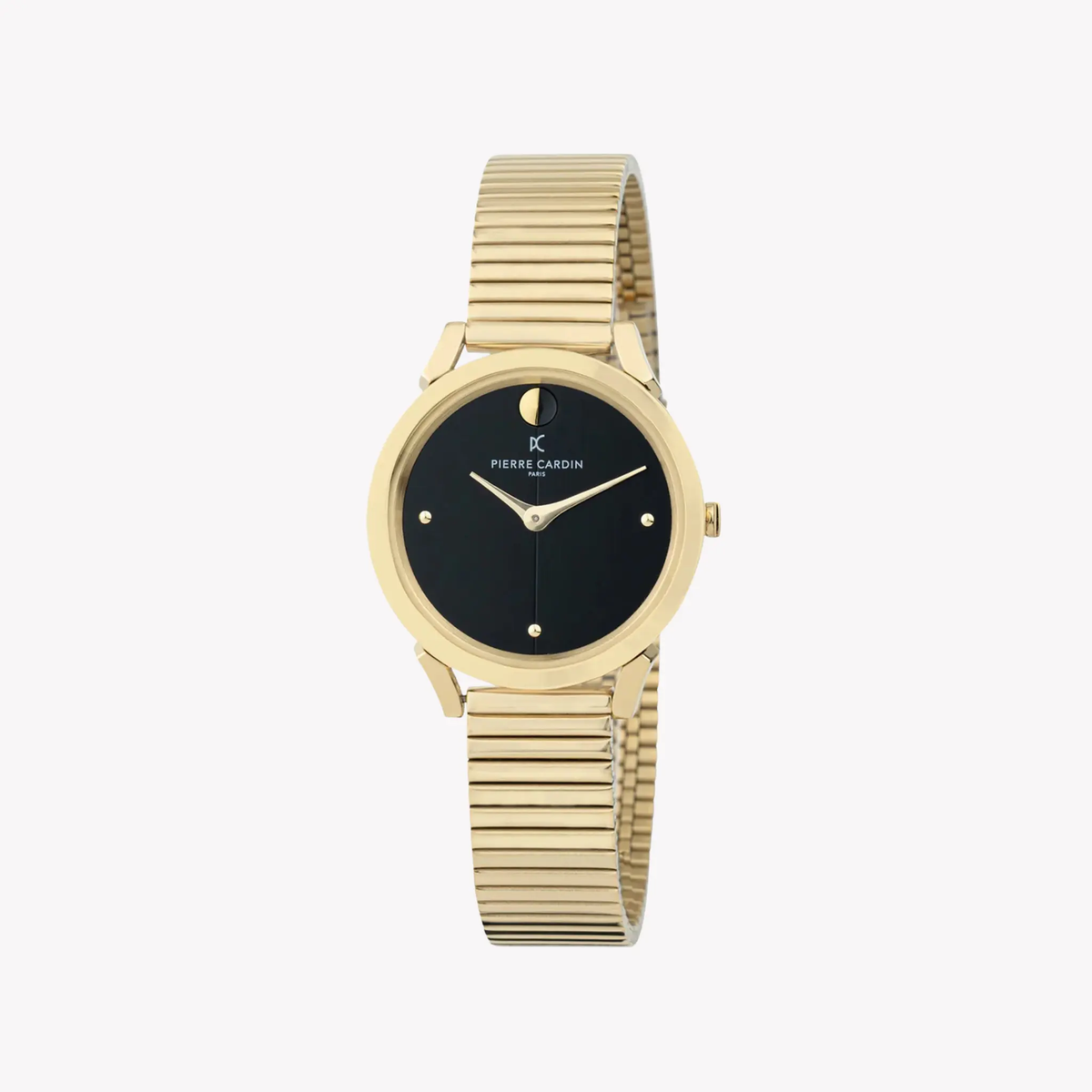 Pierre Cardin Women's Gold Stainless Steel Watch, Black Dial | Cpi.2529 by PIERRE CARDIN