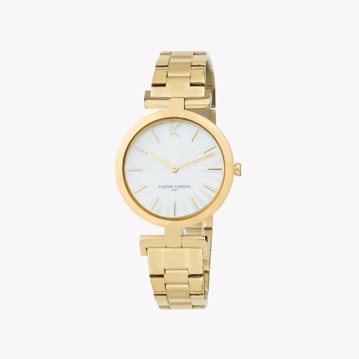Pierre Cardin Women’S Gold Stainless Steel Watch, White Dial | Cmd.3513 by PIERRE CARDIN