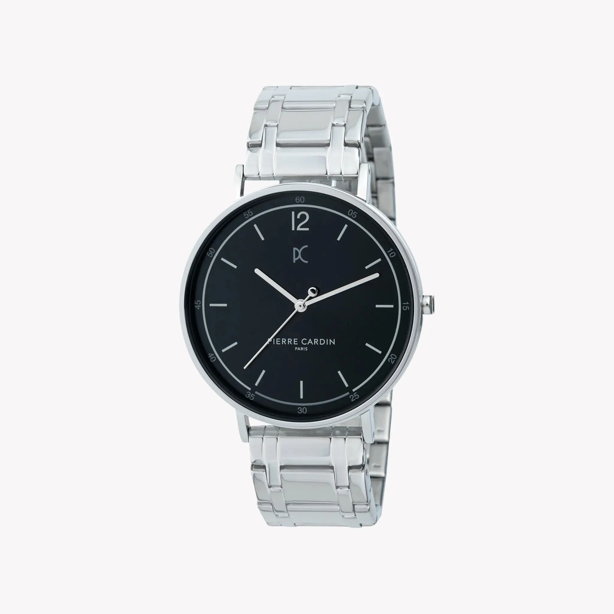 Pierre Cardin Men's Silver Stainless Steel Watch, Black Dial | Cbn.3013 by PIERRE CARDIN