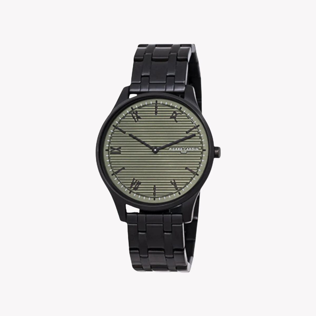 Pierre Cardin Men's Black Metal Watch, Green Dial | Cba.4022 by PIERRE CARDIN
