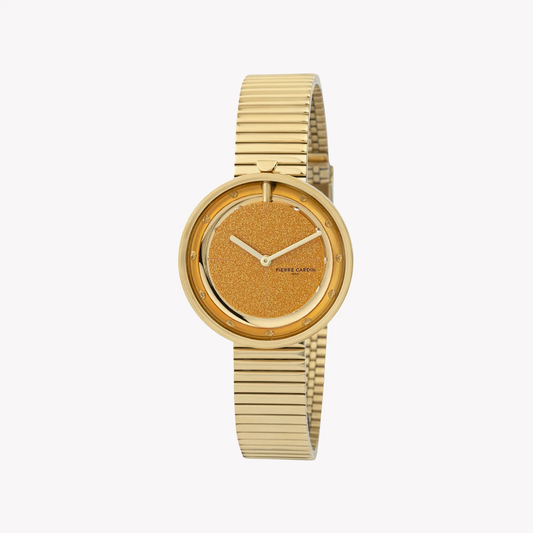 Pierre Cardin Women's Gold Stainless Steel Watch, Champagne Dial | Cma.0012 by PIERRE CARDIN