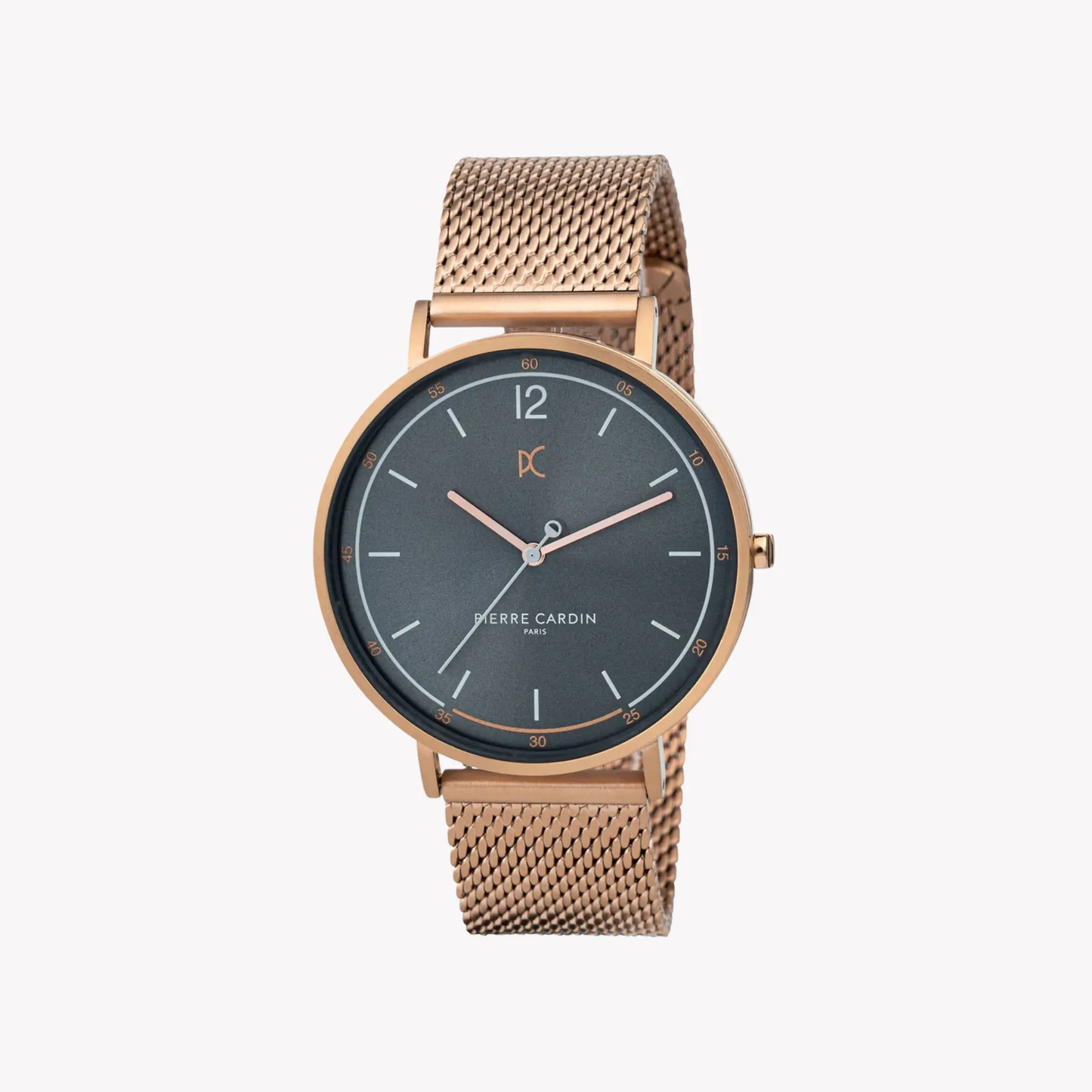 Pierre Cardin Men's Rose Gold Stainless Steel Watch, Gray Dial | Cbn.3015 by PIERRE CARDIN