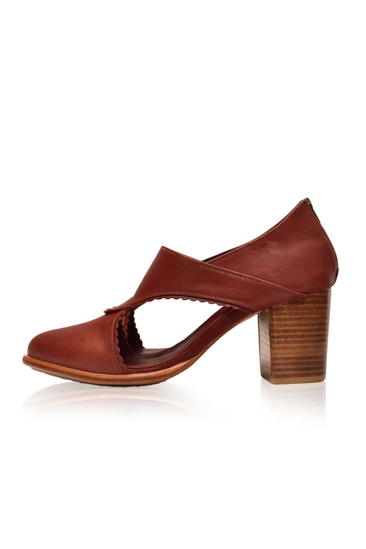 Rain Kiss Leather Heel Booties by ELF