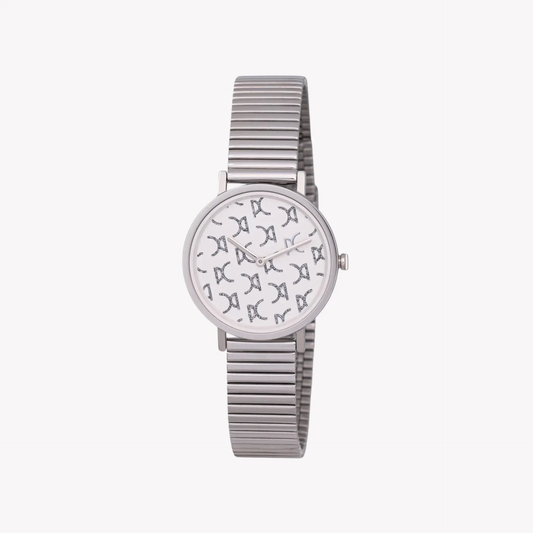 Pierre Cardin Women's Silver Metal Watch, White Dial | Cbv.1541 by PIERRE CARDIN