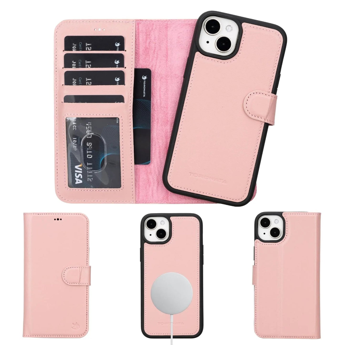 Casper iPhone 14 Series Detachable Leather Wallet Case by TORONATA