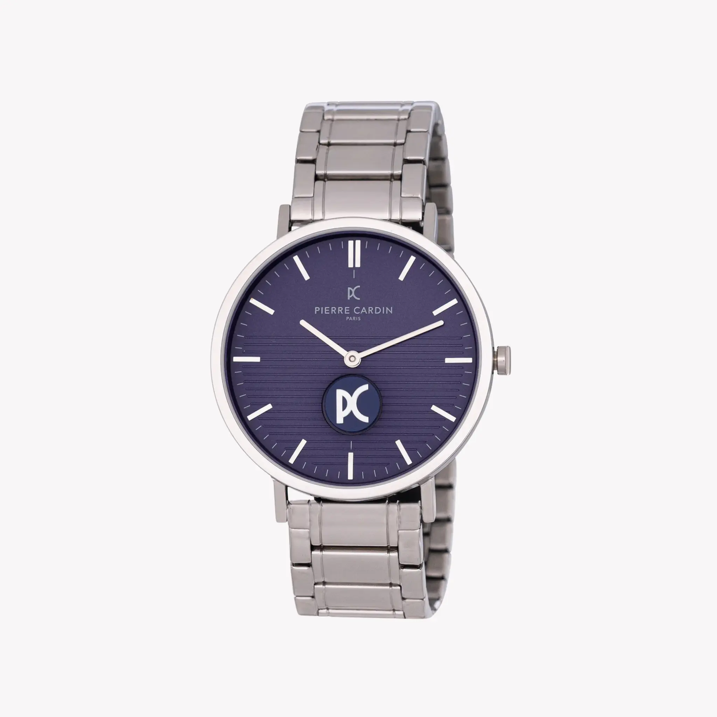 Pierre Cardin Men's Silver Metal Watch, Blue Dial | Cbv.1102 by PIERRE CARDIN