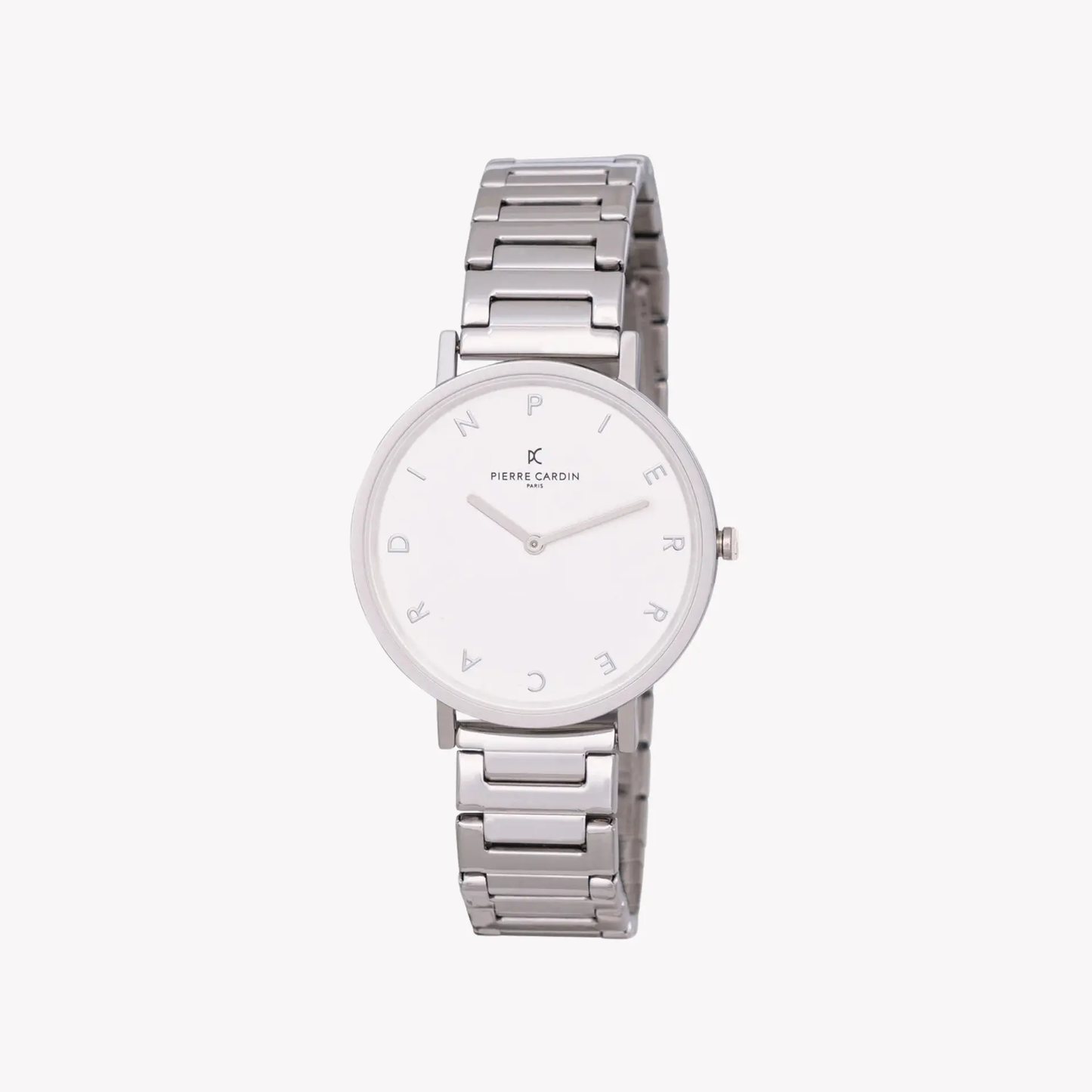 Pierre Cardin Women's Silver Metal Watch, White Dial | Cbv.1130 by PIERRE CARDIN